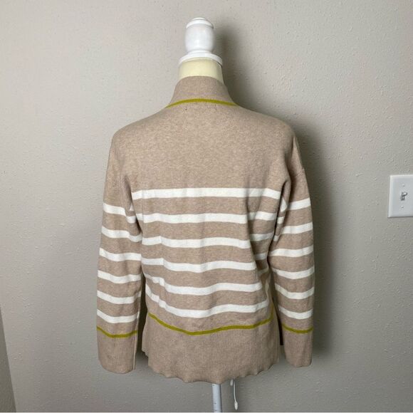 Tahari Super Soft Striped Mock Neck Tunic Sweater Women's Size Small - Picture 2 of 16